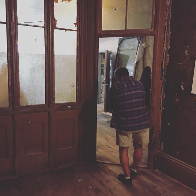 This was the cubicle used by Petrie himself. It's being restored to its near original condition and will be occupied by a marketing firm when it's done.